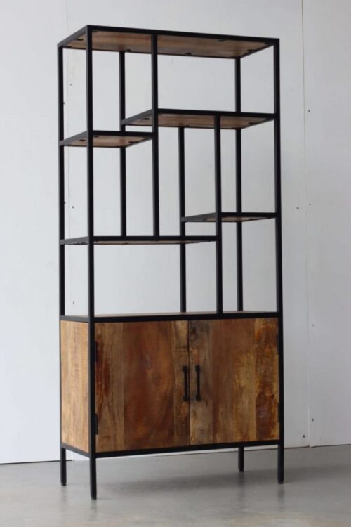 Boekenkast mangohout Daan Hout 81140